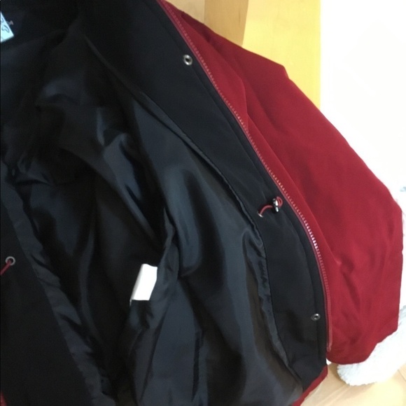 Nautica Large cranberry red hooded winter jacket - Picture 5 of 16